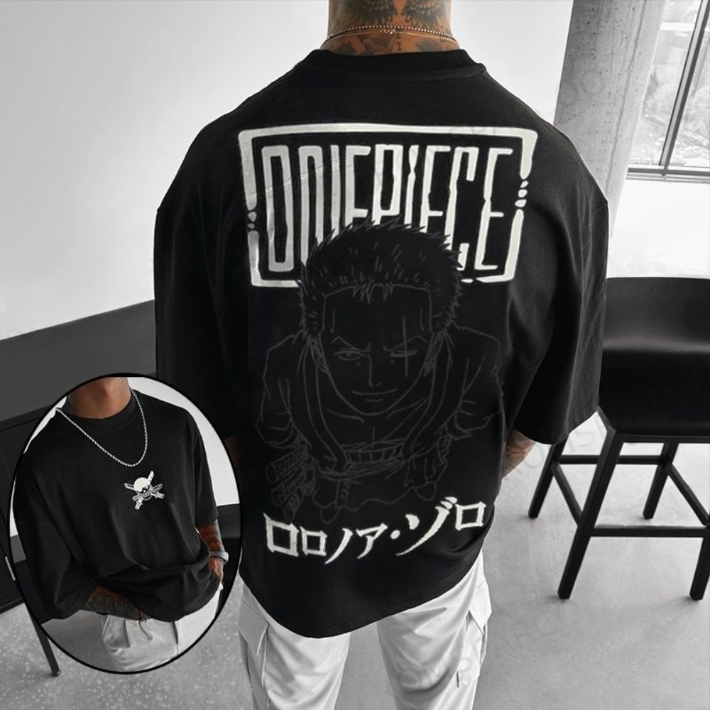 Summer Clothing Brands - One Piece Herren T-Shirt Roronoa Zoro