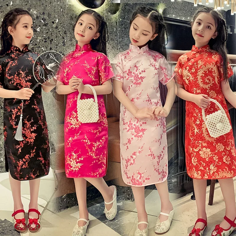 Summer Clothing Baby Girl - Sommer Kinder Cheongsam 2024 Mädchen Moderne