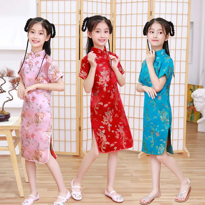 Sommer kinder Cheongsam Modern – Summer Clothing Baby Girl Bewertung und Preis